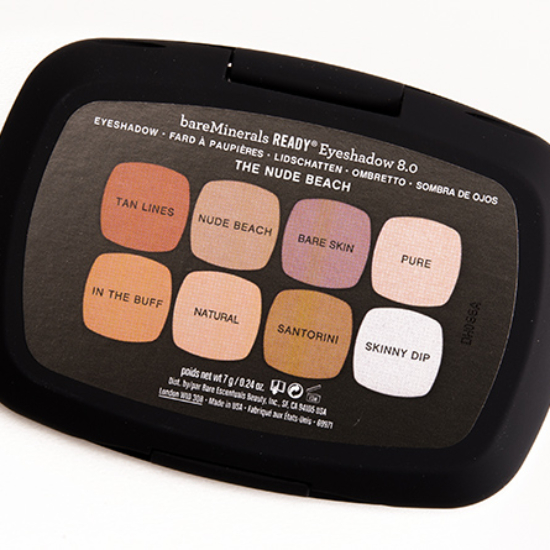 BareMinerals The Nude Beach READY Eyeshadow Palette Review Swatches