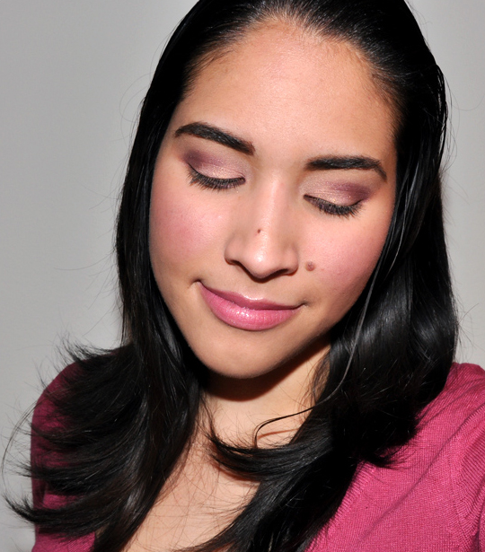 Valentine's Day Makeup: Soft Peach & Plum