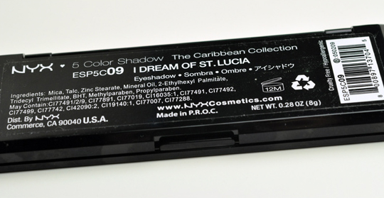 NYX I Dream of St. Lucia Eyeshadow Palette