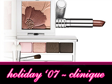 CLINIQUE 2007 GIFT SETS ANND PALETTES