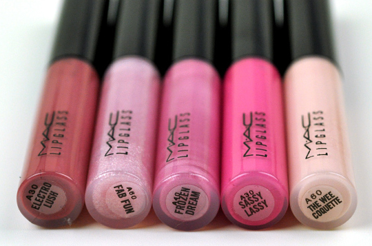 MAC Sassy Pink Lassies Lipglass Sets