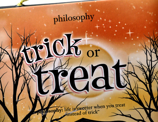 Philosophy Trick or Treat