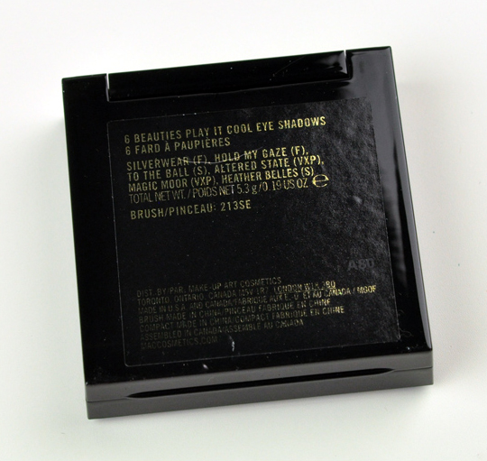 MAC Tartan Tale:  Beauties Play It Cool Eyeshadow Palette