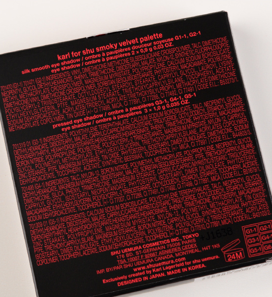 shu uemura Smoky Velvet Eye & Cheek Palette