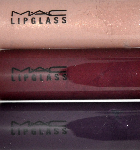 MAC Lipglasses:  Runway Fave, New Berry, So This Season
