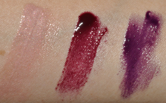 MAC Lipglasses:  Runway Fave, New Berry, So This Season