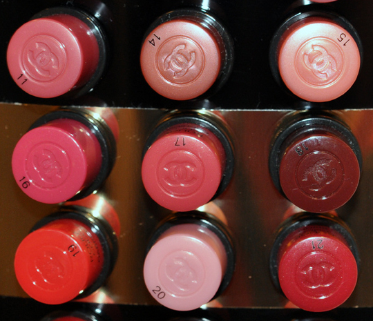 Chanel Rouge Coco Swatches