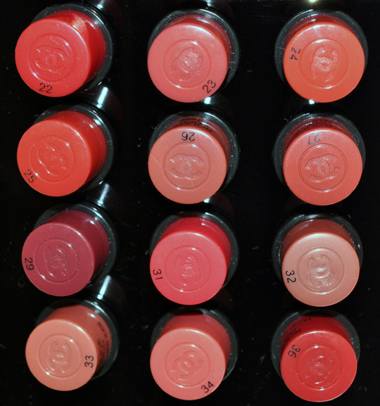Chanel Rouge Coco Swatches