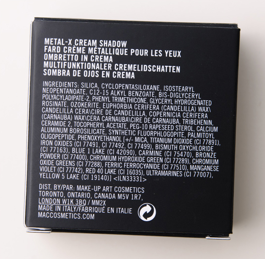 MAC Metal-x Cream Eyeshadow