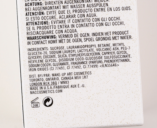 MAC Volcanic Ash Exfoliator