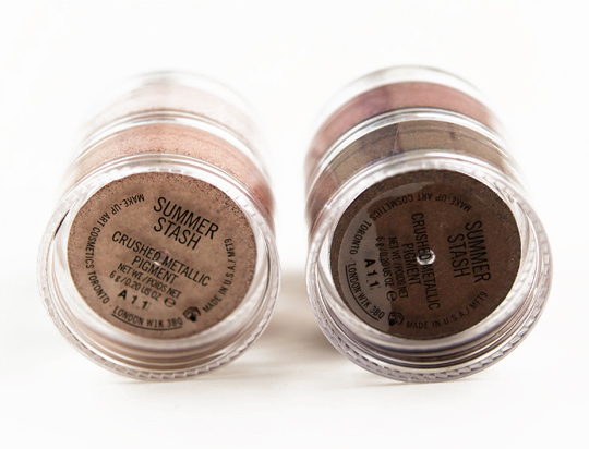 MAC Summer Stash Crushed Metallic Pigment Stack
