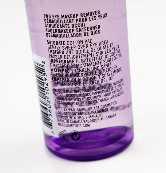 MAC Pro Eye Makeup Remover • Face Review & Swatches