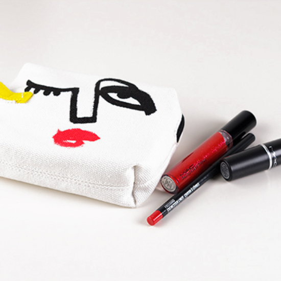 MAC Illustrated Red Lip Bag