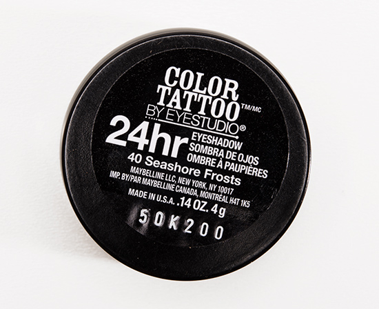Maybelline Seashore Frosts 24HR Color Tattoo Eyeshadow