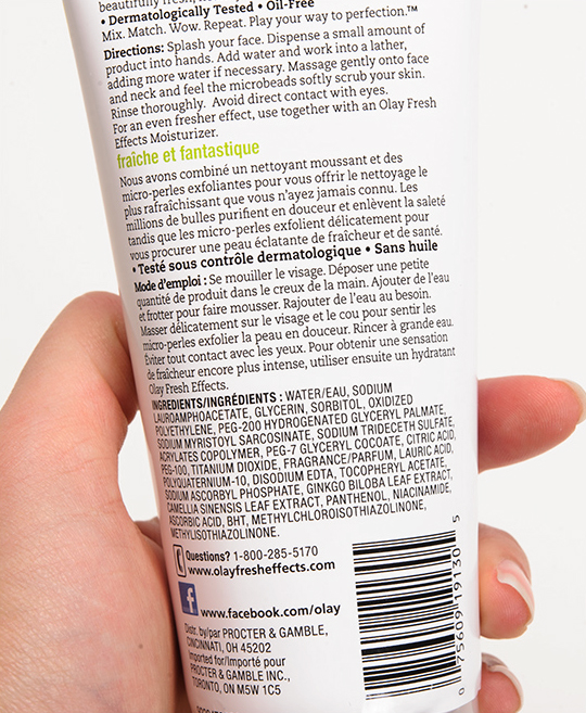 Olay Fresh Effects Bead Me Up Exfoliating Cleanser