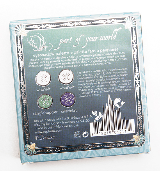 Disney x Sephora Part of Your World Eyeshadow Palette