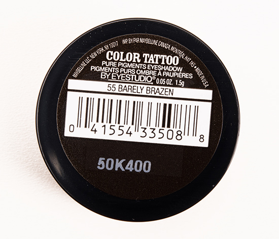 Maybelline Barely Brazen Color Tattoo Pure Pigments