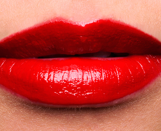 MAC RiRi Woo Lipglass over RiRi Woo Lipstick over RiRi Woo Pro Longwear Lip Pencil