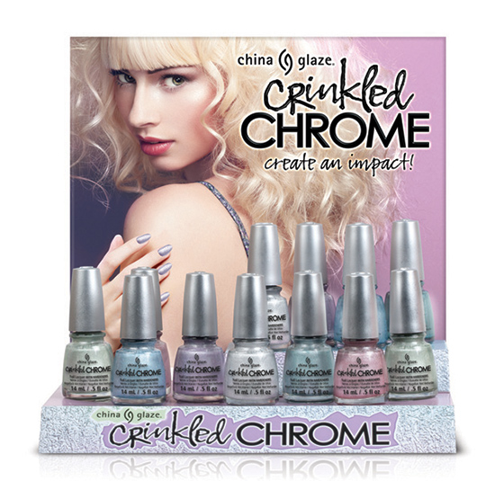 China Glaze Crinkled Chrome Collection for Spring 2014