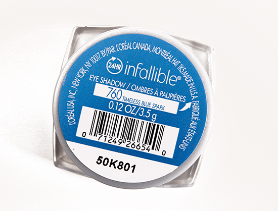 L'Oreal Timeless Blue Spark (760) Infallible Eyeshadow
