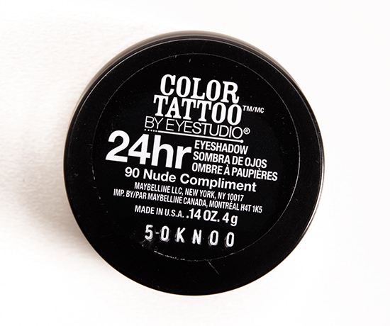 Maybelline Nude Compliment (90) Color Tattoo Eyeshadow