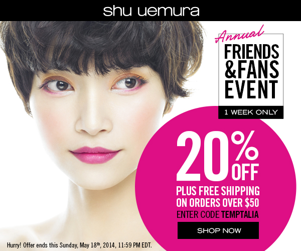 Get 20% OFF plus free shipping on orders of $50 or more - code TEMPTALIA (valid 5/12-5/18)