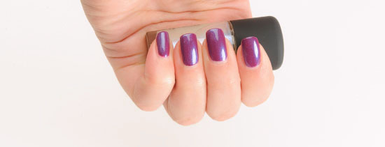 MAC Highlight over Rebel Nail Lacquer