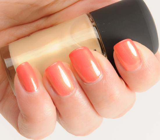 MAC Gold Pearl over Impassioned Nail Lacquer