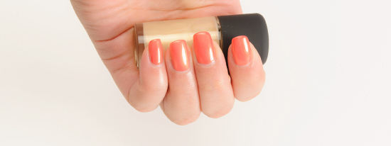 MAC Gold Pearl over Impassioned Nail Lacquer