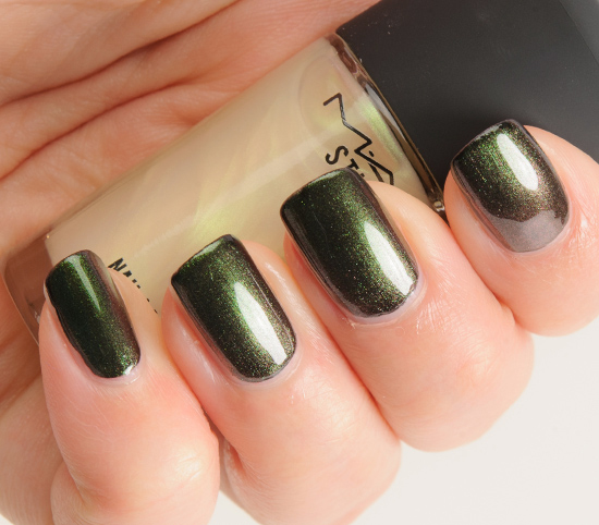 MAC Green Pearl over Nocturnelle Nail Lacquer