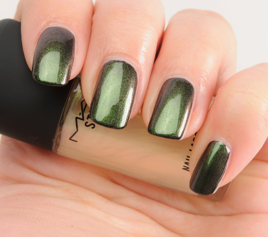 MAC Green Pearl over Nocturnelle Nail Lacquer
