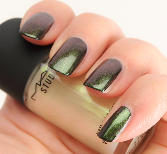 MAC Green Pearl over Nocturnelle Nail Lacquer