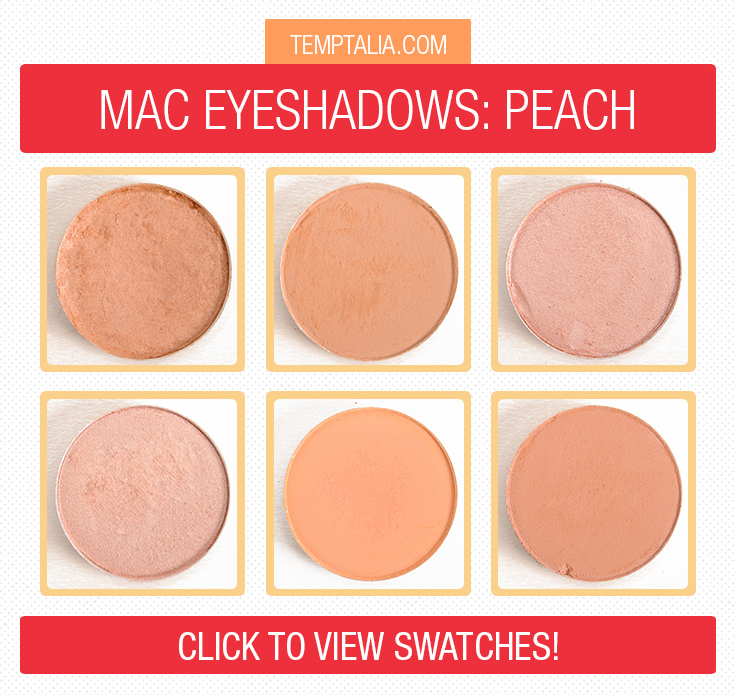 MAC Peach Eyeshadow Swatches