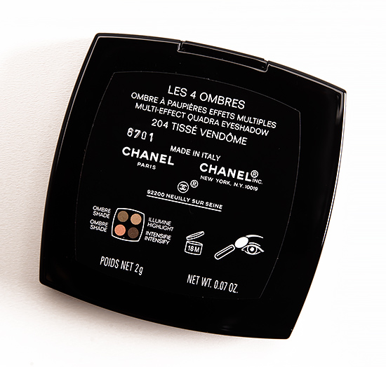 Chanel Tisse Vendome (204) Les 4 Ombres Eyeshadow Quad