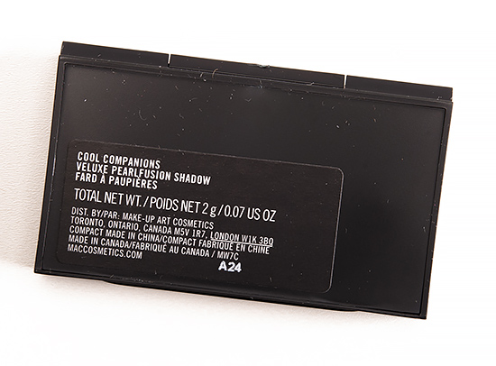 MAC Cool Companions Veluxe Pearlfusion Eyeshadow Trio
