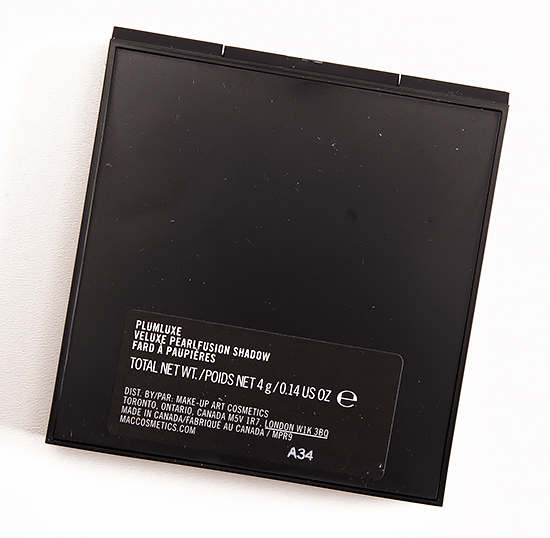 MAC Plumluxe Veluxe Pearlfusion Shadow Palette