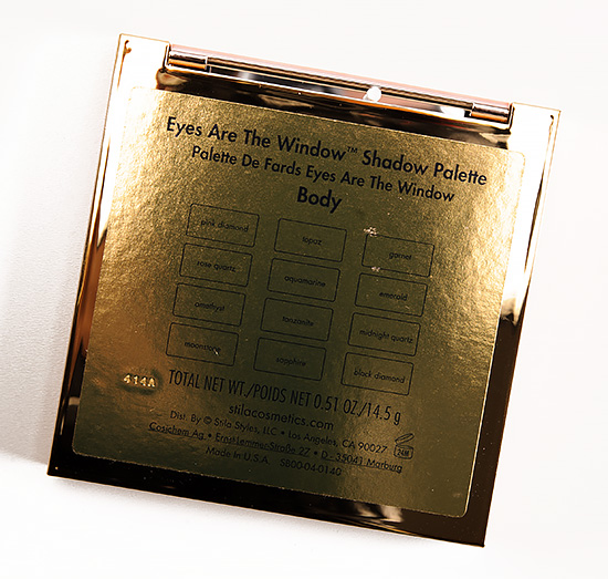 Stila Body Eyes Are the Window Shadow Palette