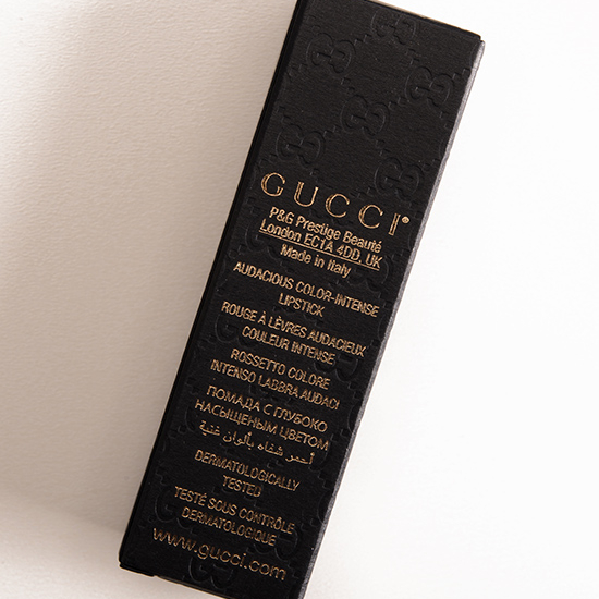 Gucci Beauty Bitter Grape Audacious Color Intense Lipstick Review & Swatches