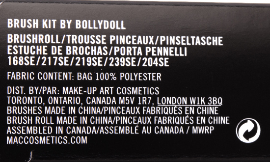 MAC x BollyDoll Brush Kit