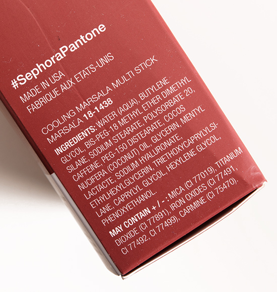 Sephora + Pantone Universe Marsala Cooling Multi-Stick
