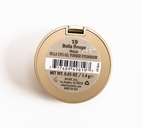 Milani Bella Rouge (19) Bella Eyes Gel Powder Eyeshadow