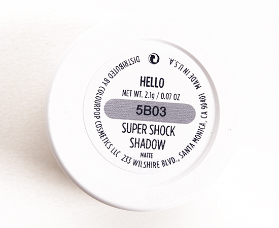 ColourPop Hello Super Shock Shadow