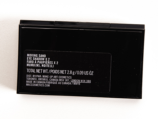 MAC Moving Sand Eyeshadow Duo