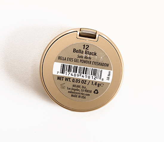Milani Bella Black (12) Bella Eyes Gel Powder Eyeshadow