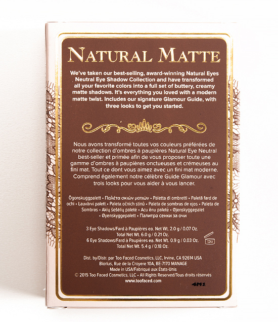 Too Faced Natural Matte Eye Palette