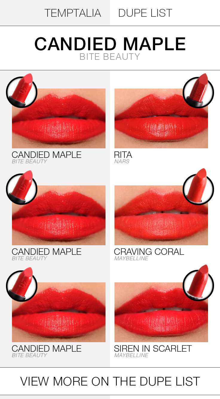 bite-beauty-candied-maple-dupe-list