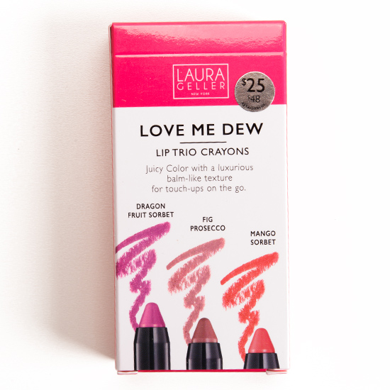 Laura Geller Love Me Dew Moisturizing Lip Crayon Trio