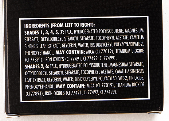 LORAC Black Skinny Eyeshadow Palette