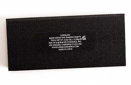 LORAC Black Skinny Eyeshadow Palette