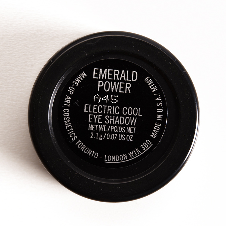 MAC Emerald Power Electric Cool Eyeshadow
